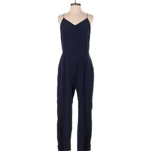 J. Crew Silk Navy Blue Women's Jumpsuit